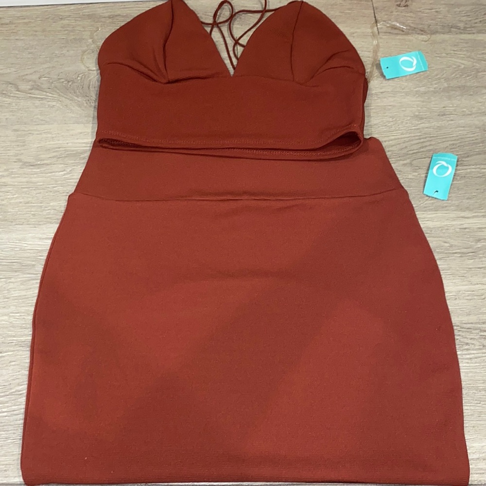 Skirt and crop top set